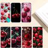 Kirsch-Sommerfrucht Transparente Handyhülle für Motorola Moto Edge Plus G200 G23 E13 E15 E20 E30 G62 G71 G72 G75 G24 G15 Power