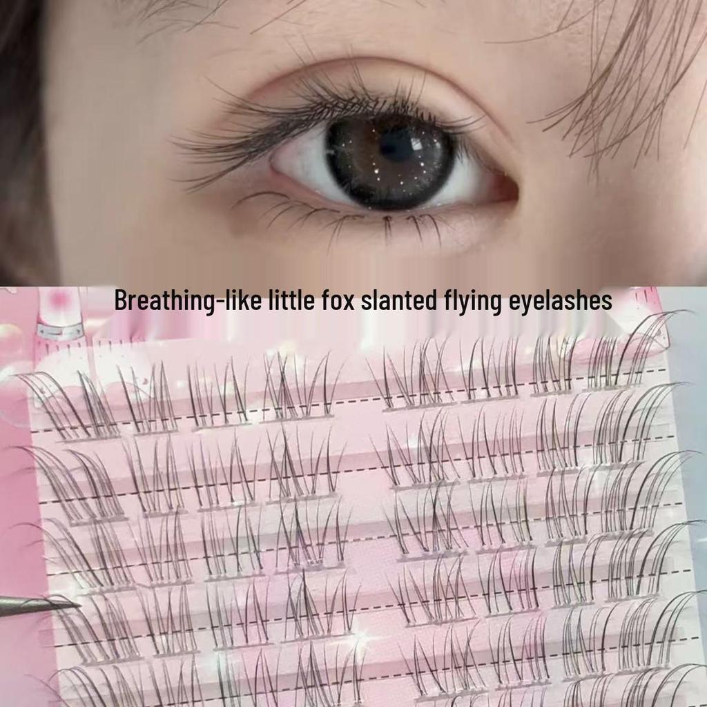 Little Fox Natural Look Comic Eyes: Ultra-Fine, Messy, Wild Eyelashes for a Bare-Faced Appeal.