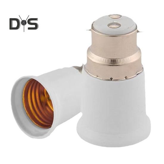 B22 To E27 Light Socket Adapter 100-250V AC Voltage Easy Installation Universal Light Bulb Holder Converter Adapter
