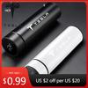 Car Sticker Tesla Intelligent Thermos Flask Travel Cup Vacuum Water Bottle For Tesla Model 3 Model X S 2016-2020 Decals TM3 TMX