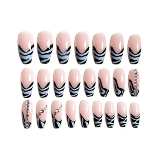 

24 шт./компл., пресс для ногтей, хорошая пластичность, полностью покрывают ультратонкие длинные накладные ногти 24