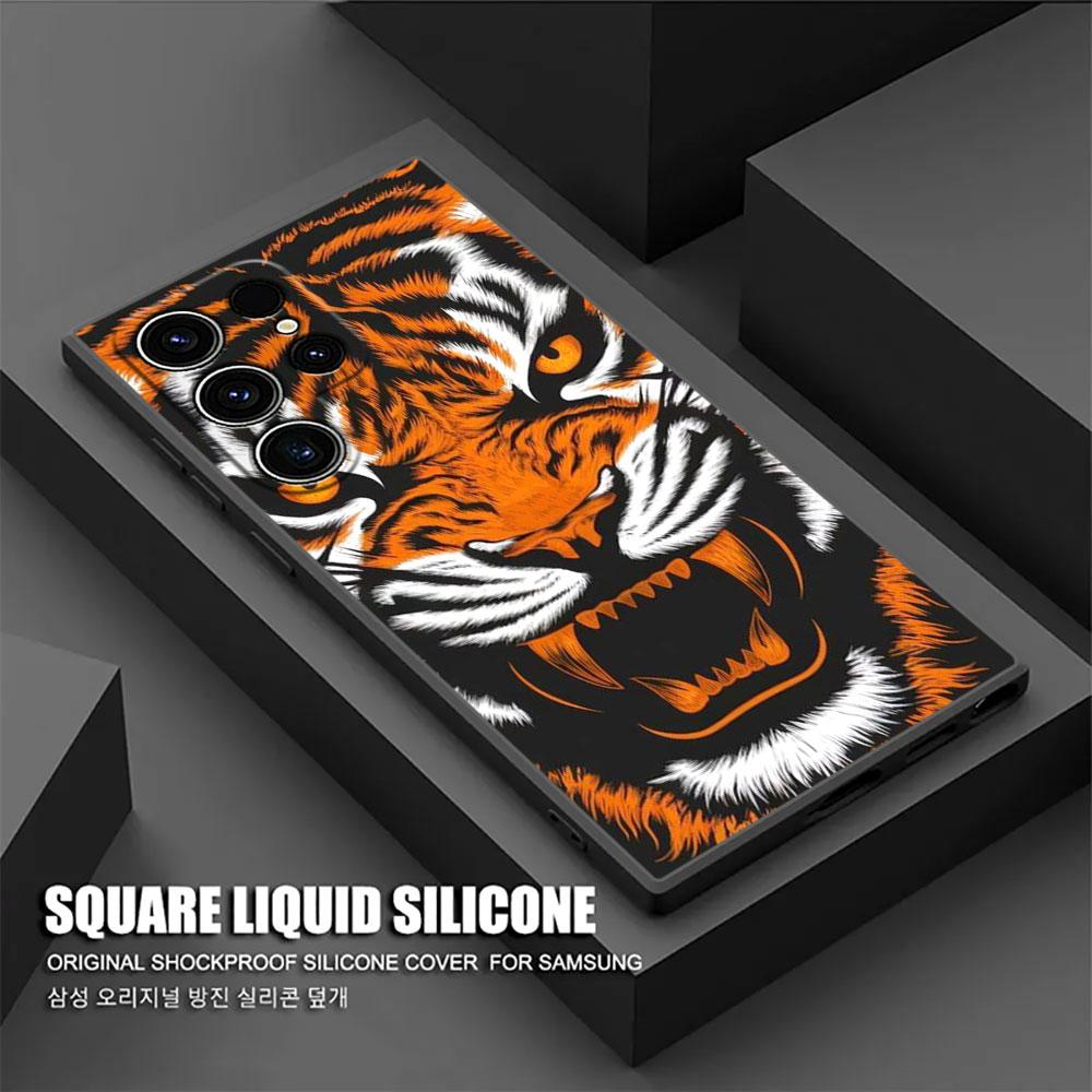 The Wolf Lion Cat S26Ultra Silicone Case For Samsung Galaxy S26 S25 S24 S23 S20 S21 FE S22 Ultra Plus 5G Cases Soft Phone Cover