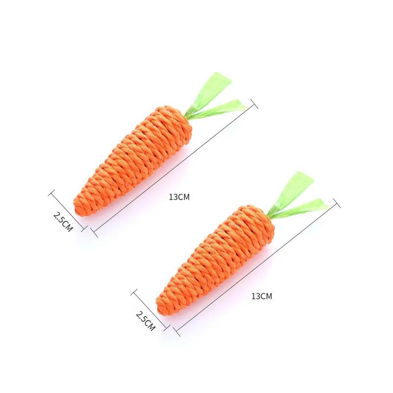 1/2/3/4/5pcs Fun Cat Teething Stick Sound Carrot Cuddle Toy Anti-Bite Scratch Board Pet Supplies For Interactive Entertainment
