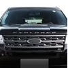 AAXW1 3D ABS Chrome Black EXPLORER Letters Car Front Hood Emblem Badge Sticker for Explorer 2011-2019 Car Styling Accessories