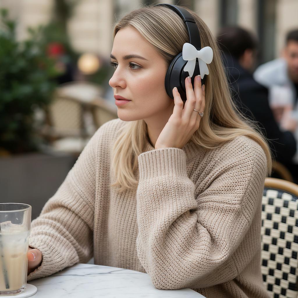 Accesorio de Diadema de Silicona para Auriculares Reutilizable Lindo Adornos para Auriculares Lazos Accesorios de Sujeción para Auriculares Regalo Divertido para Jugadores