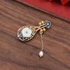 1Pcs National Style Brooch Women'S Retro High-End Corsage Temperament Tassel Pin Creative And Versatile