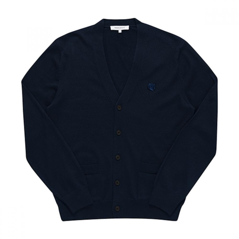 

MaiSon KitSune Mm00509kt1036 P476 Bold Fox Head Patch V Neck Men S Cardigan MM00509KT1036 P476 (M)