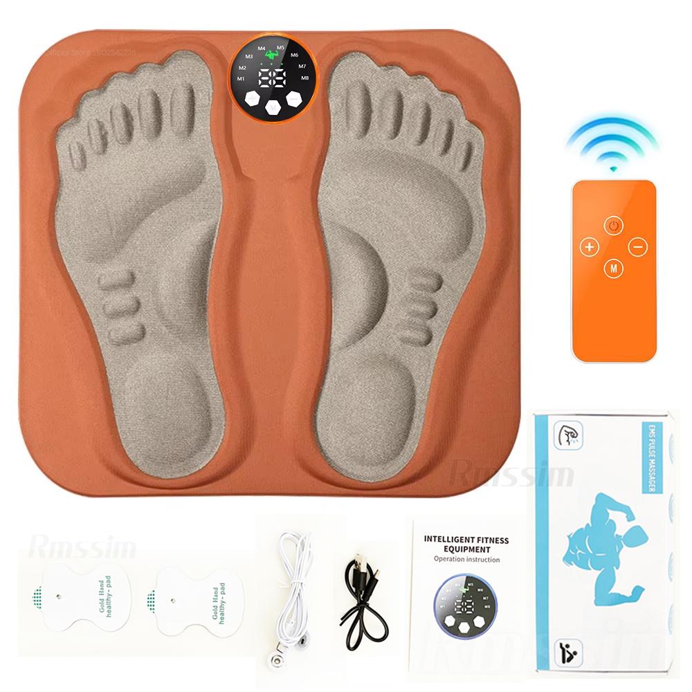 

3D Smart Foot Massage Pad RF Remote Feet Massager 8 Modes 29 Levels Improve Blood Circulation Relax Muscles Slim Legs Foot Pad