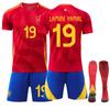 European Cup Spanish Home Stadium Yamal Football Jersey Set Men's Jersey