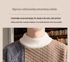 Men's Plus Size Color Block Sweater - Loose Fit, Korean Style, Round Neck Pullover for Autumn and Winter