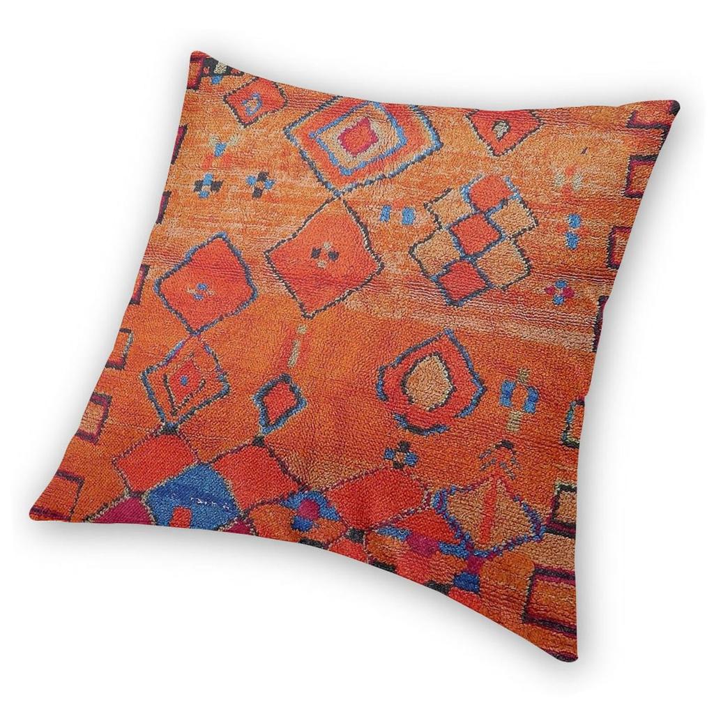 Heritage Moroccan Berber Square Pillowcase Polyester Linen Velvet Creative Zip Decor Throw Pillow Case Sofa Seater Cushion Cover