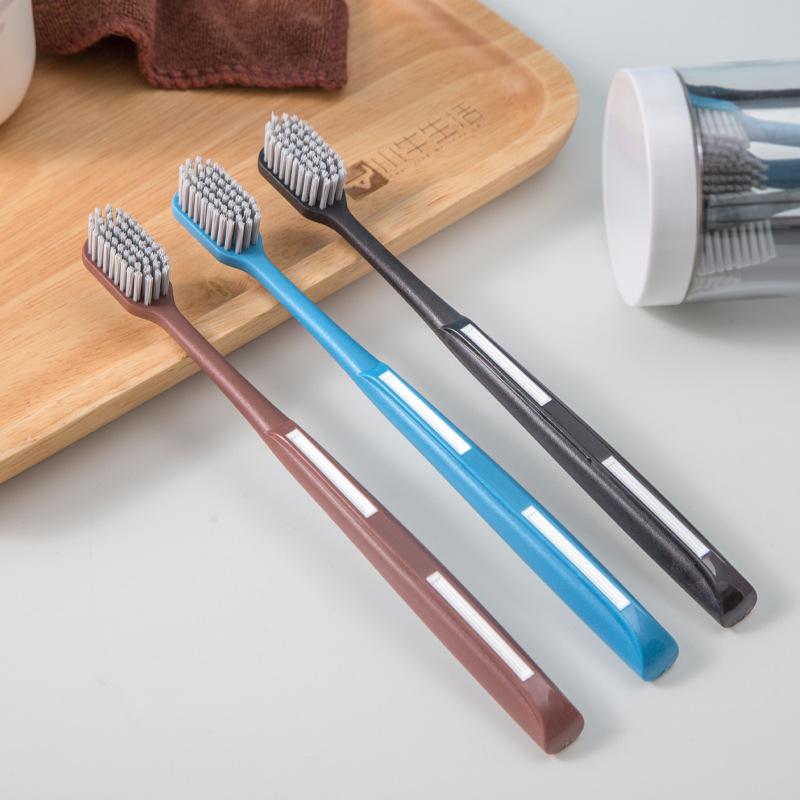 9Pcs/set Hard Bristled Manual Toothbrush Suitable For Men Adult Home Teeth Deep Cleaning Brush Oral Care