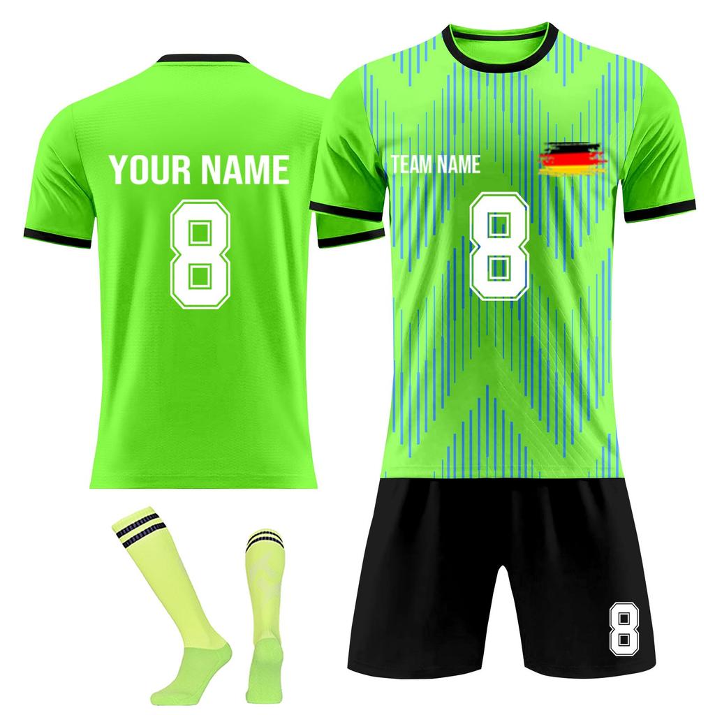 Personalised Shirts Kit Mens Girls With Name Number Custom Football Jerseys For Boys Training Suit