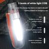 2-in-1 COB Strong Light and Whistle Light Creative Shape Multifunctional Pendant Portable Led Flashlight Handheld Lamp
