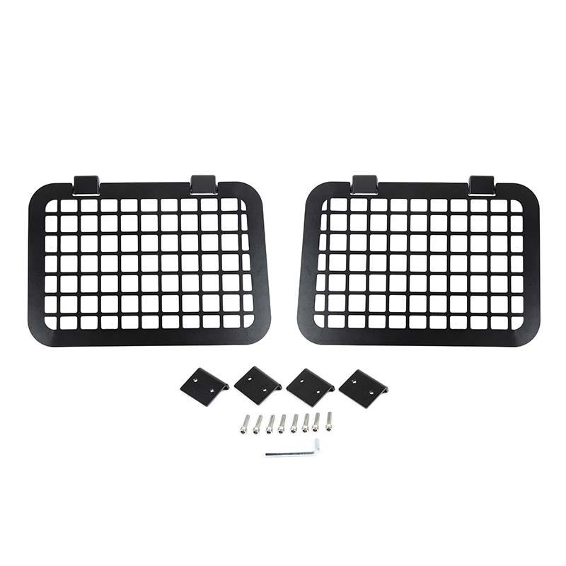 Car Rear Window Glass Armor Fences Vent Protective Frames Shelf  For Suzuki Jimny 2019 Up Car Accessorise ( Aluminum Alloy )