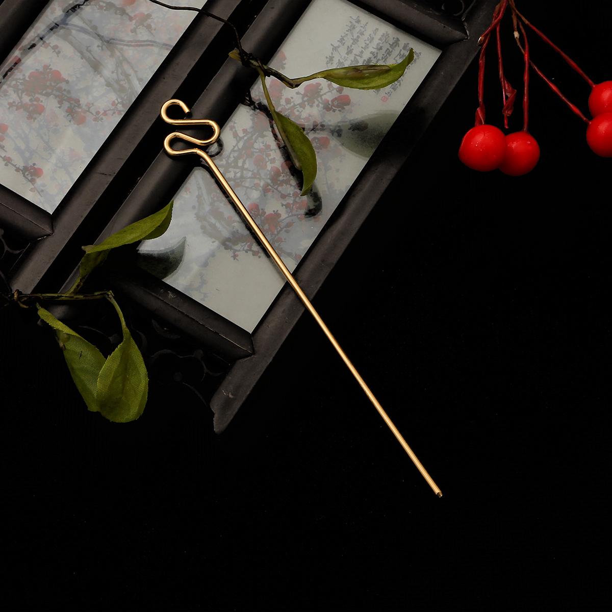 

Металева шпилька для волосся для виготовлення прикрас своїми руками, матеріал для крафтових аксесуарів 126mm золотистий