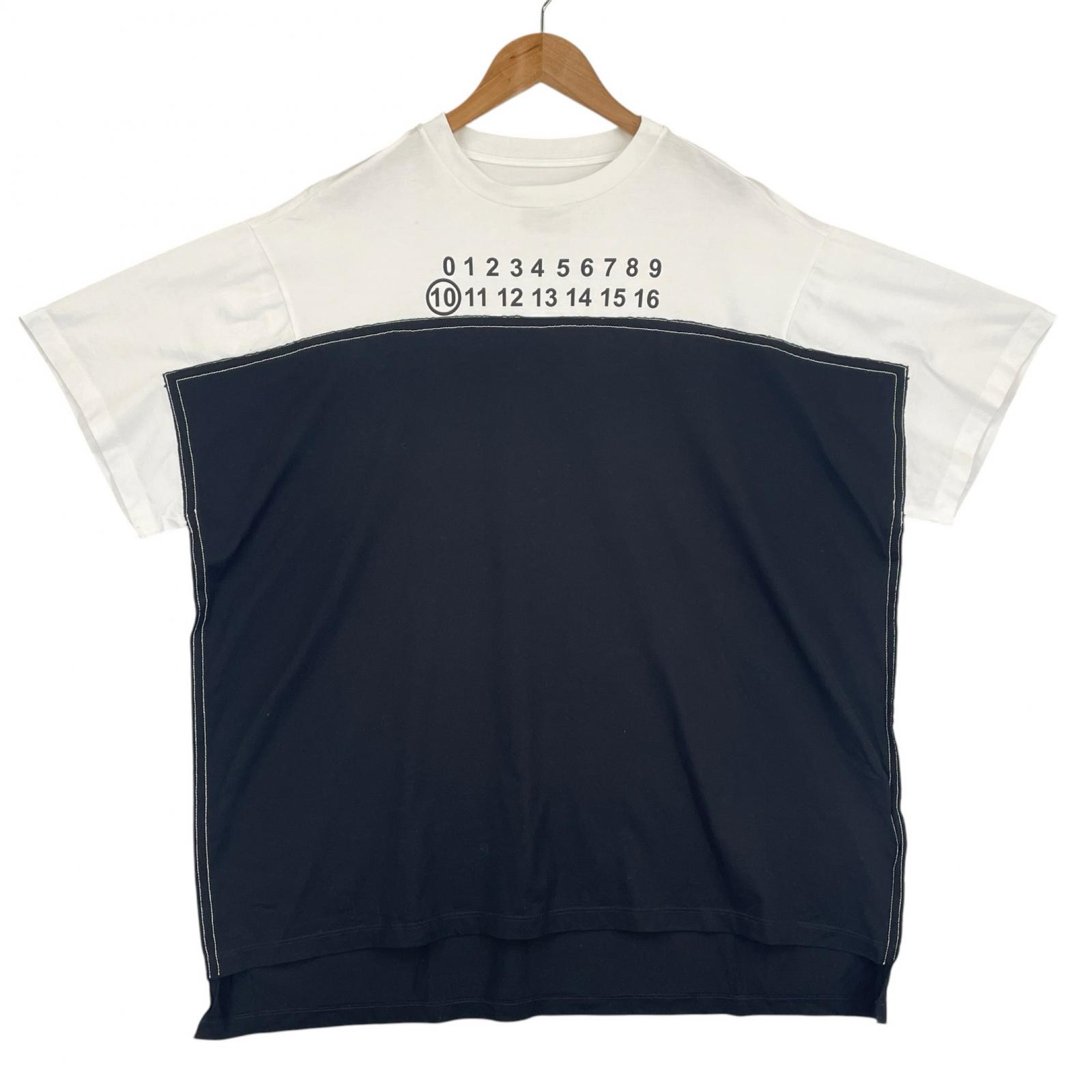 MAISON MARGIELA (48) UNISEX Short Sleeve T-shirt White Authentic Model S50GC0601S22816