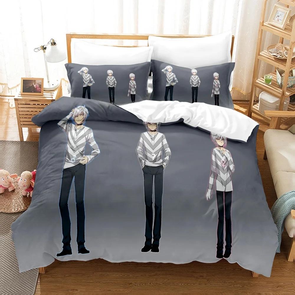 Fashion Anime A Certain Scientific Accelerator Bedding Set Single Twin Full Queen King Size Bed Set Adult Kid Bedroom Duvetcover