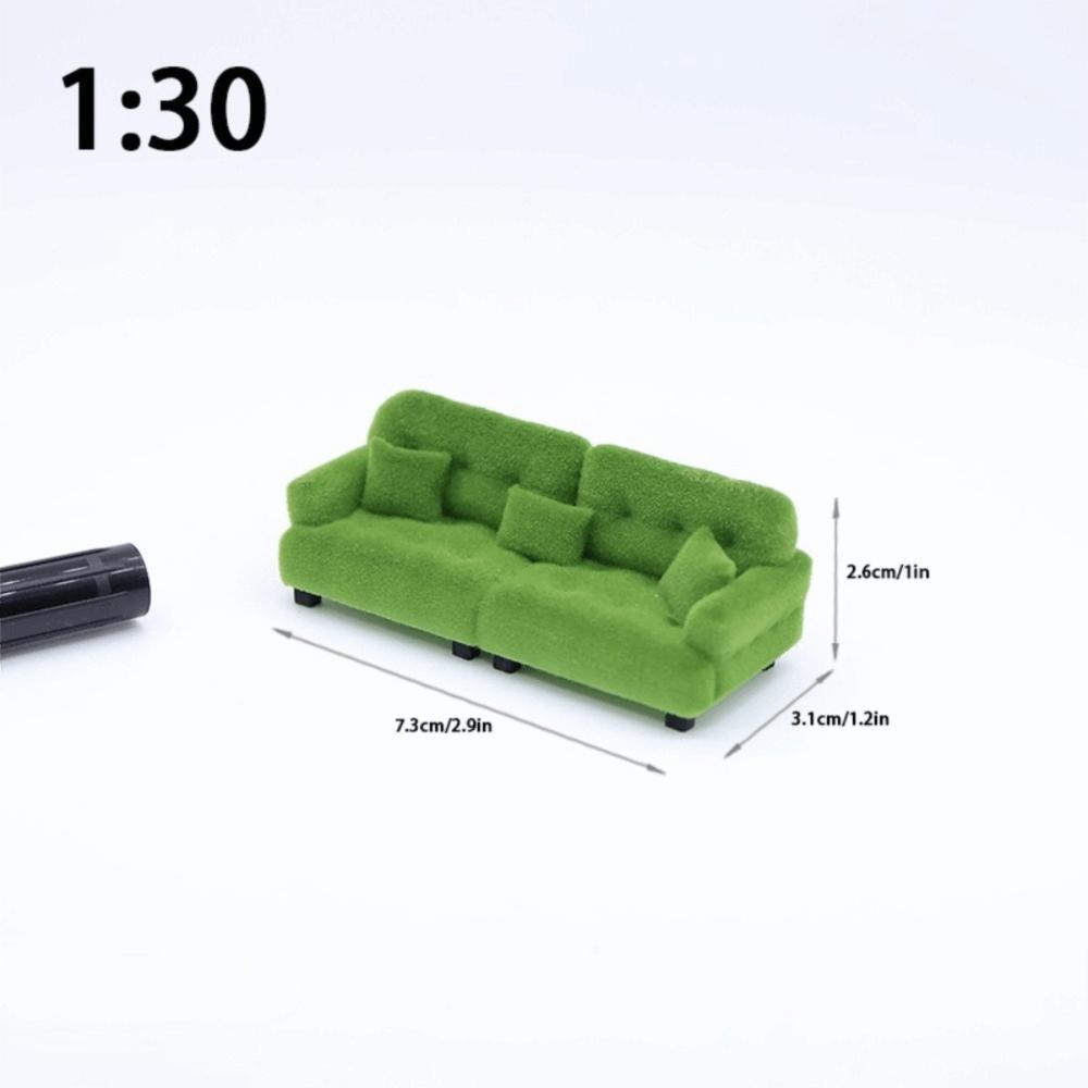 

Dollhouse Decoration Flocking Sofa Model Simulation Mini Sofa Doll House Accessories