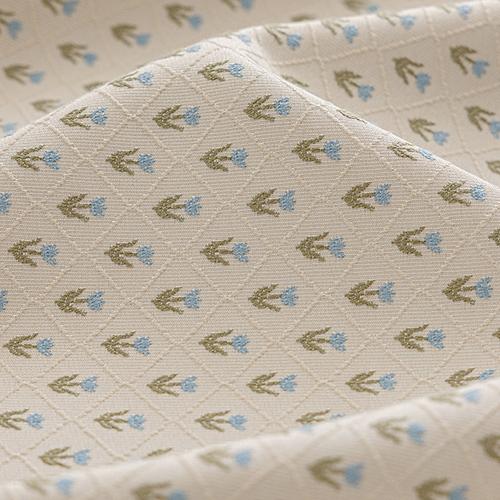 1PC NAPEARL Lingge Tulip Jacquard Blackout Curtain, Creamy Lotus Leaf Edge Thick Curtain for Bedroom Living Room Home Decor