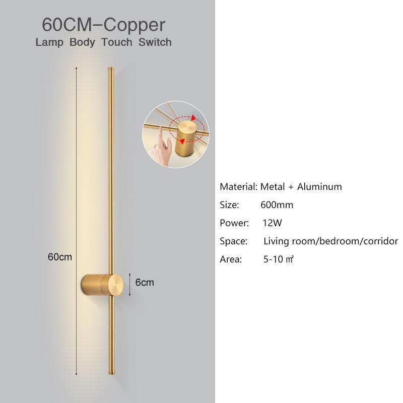 Indoor Touch Switch Dimmable LED Wall Lights for Living Room Bedroom 360° Rotatable Dimming Wall Lamps Wall Sconce Black White