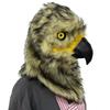 Plush Animal Headgear, Gray Eagle Mask with Movable Mouth.