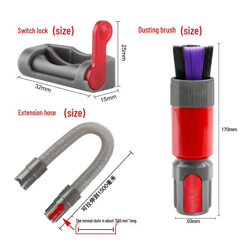 Compatible Dyson Vacuum Dust Removal Soft Brush Set for V7-V11 Models