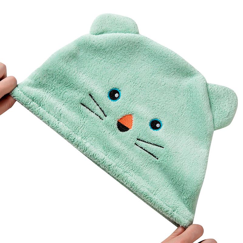 Cute Cartoon Shower Cap For Hair Wrapped Towels Microfiber Shower Hats Bath Caps