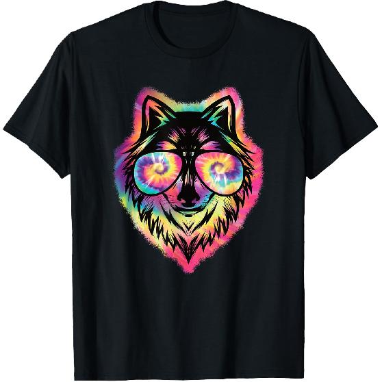 Cool Wolf Funny Wolf Lover Wildlife Men Boys Kids T-Shirt