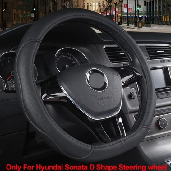Car Steering Wheel Cover D Shape For Hyundai Sonata Sport 2015 -  Sport 2.0