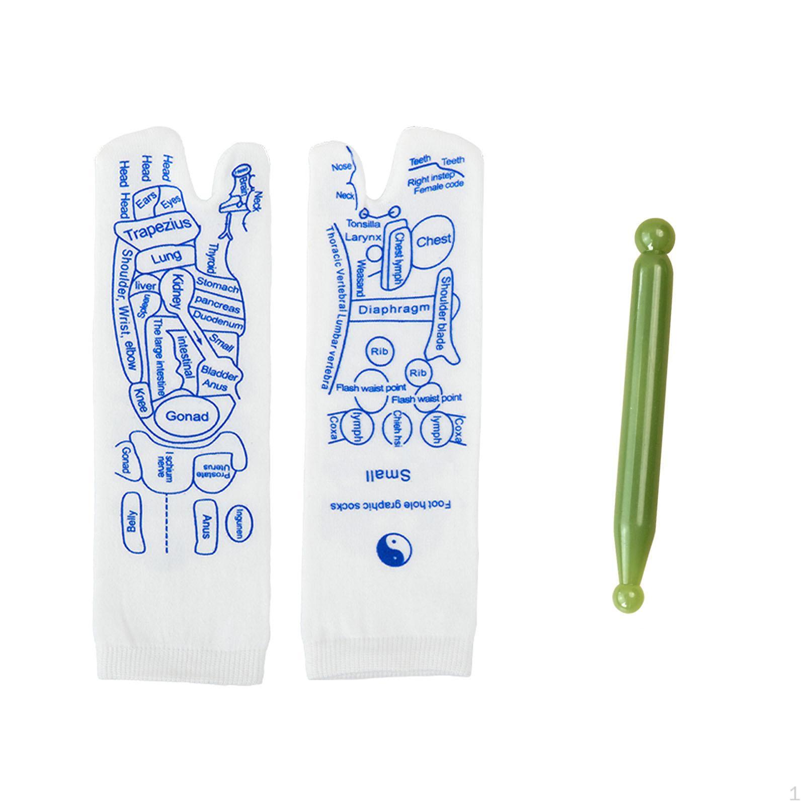 

Акупунктурные носки с иллюстрацией для рефлексотерапии и массажа стоп L Men 34cmx8.5cm