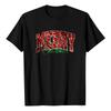 Women's Casual Printed T-Shirt Round Neck Pullover Short Sleeve Top