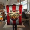 1PC Benfica Crest Custom Name Patterned Flannel Blanket Suitable For All Seasons For Home Decor Warmth And Comfort Gifts Holiday Present