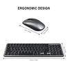 Office Dedicated Multicolor Nano Usb Receiver Wireless Keyboard and Mouse Set