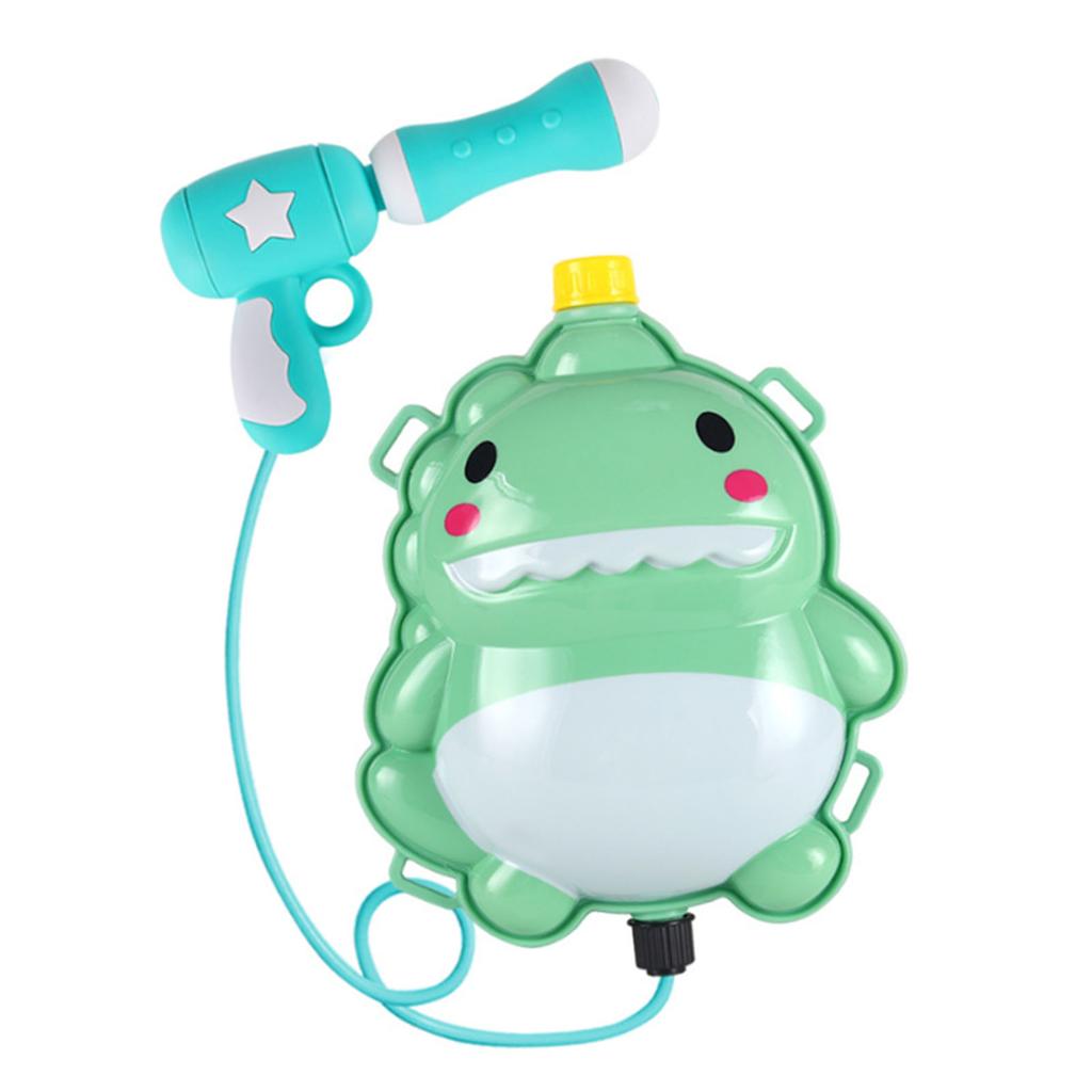 Children Backpack Water Shooting Toy Pull Out Plastic 2000ML Cartoon Backpack Water Gunfor Outdoor