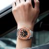 WM Watch Automatic Mechanical Watches NH35 Anti-reflective 200 Water Resistant Glass Bezel Sapphire Welly Merck Watch WM194