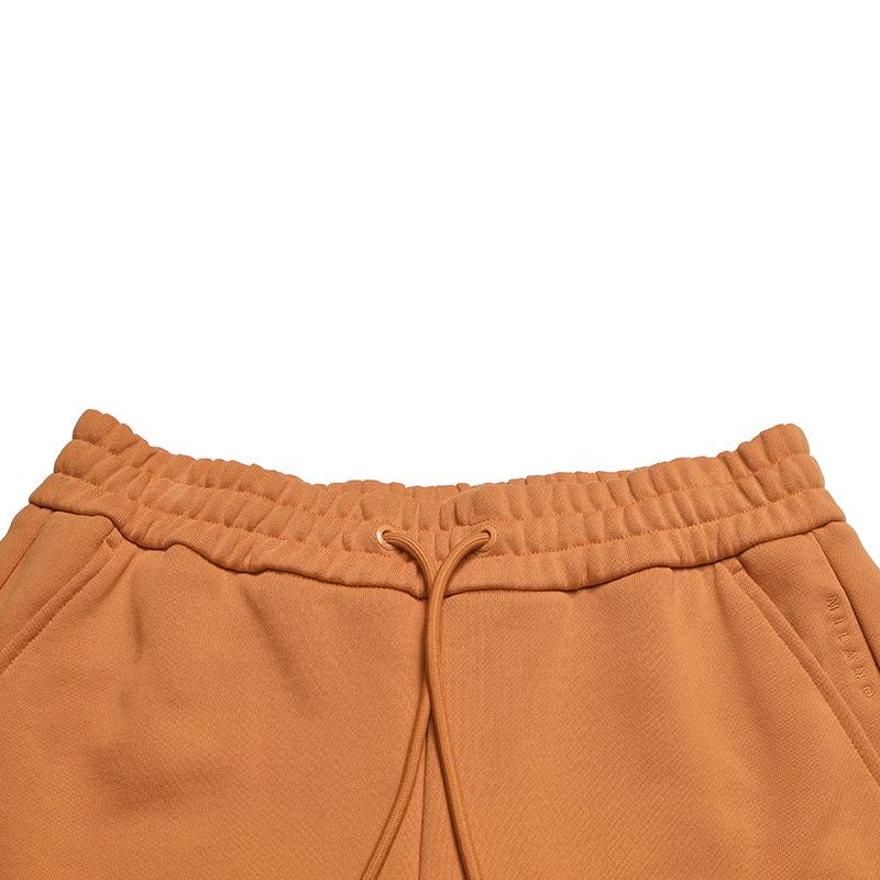 FILA Milano Series Fashionable Classic Retro Comfortable Cotton Knitted Casual Pants Women bottoms Moggan-Orange F11W625611FOR