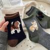 Cartoon Socks, Animal Socks, Women's Socks, Autumn and Winter Socks, Warm Socks, Thick Velvet Socks, Mid Length Socks