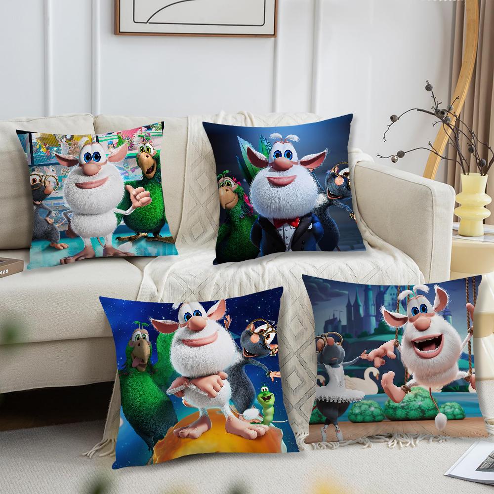 Tonnika Chen Unisex Cartoon Cute B-Booba Pillow Case Living Room Sofa Cushion Cover Suitable For Home Bedroom Room Decoration