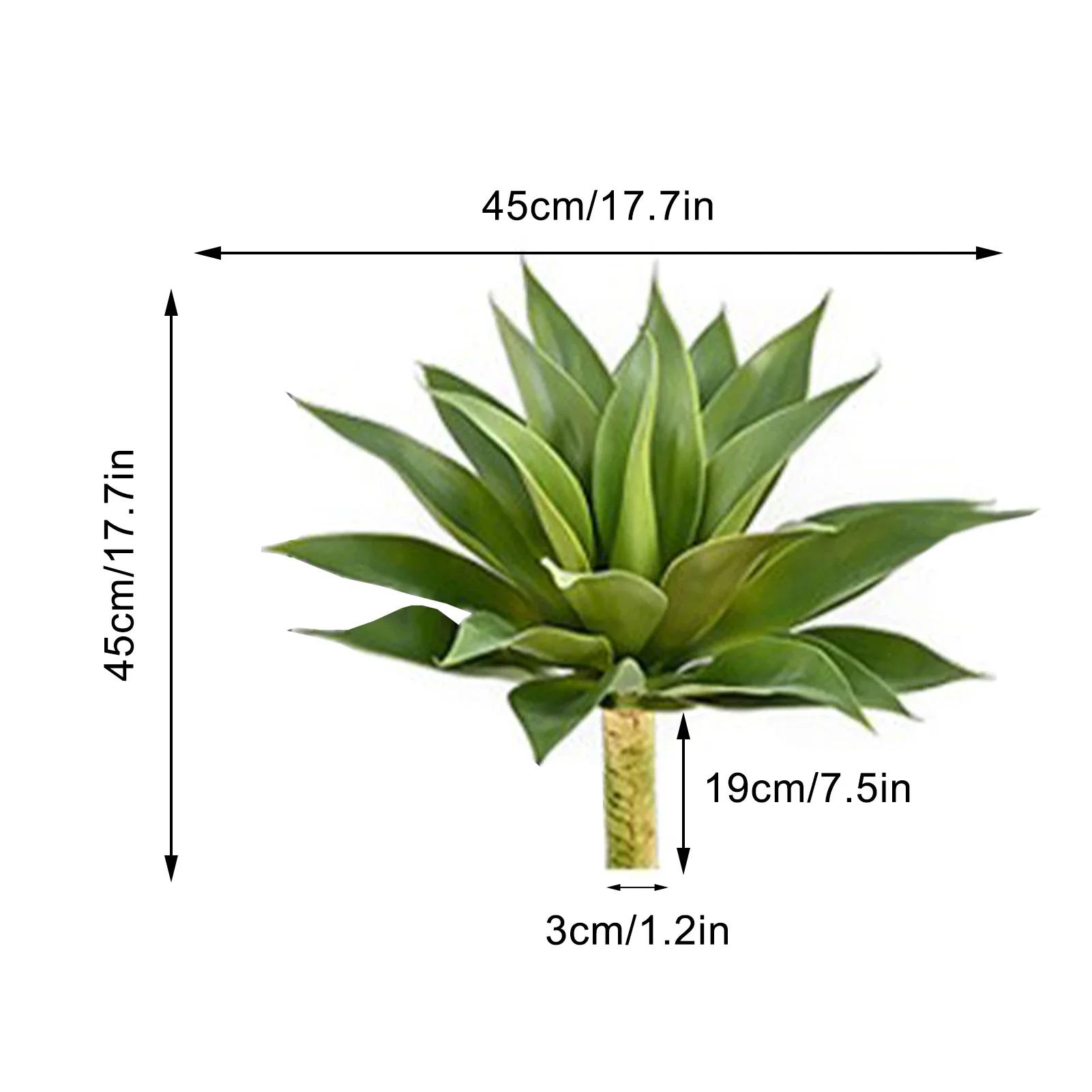 Fake Agave Succulent Plant 28 Inch Big Size Faux Succulents Stems For Indoor Outdoor Artificial Plants Natural Garden Home Decor