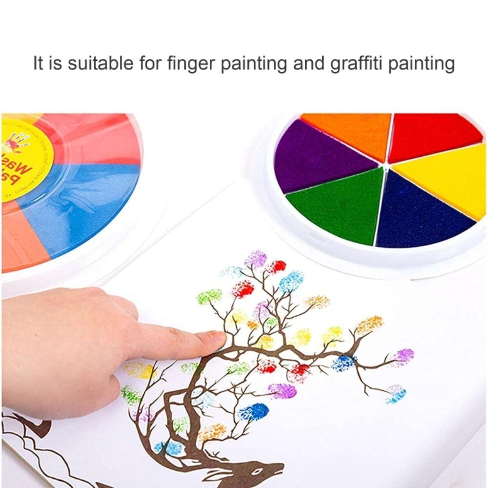 Quick-drying Finger Painting Inkpad Finger Drawing Graffiti Inkpad DIY Painting Ink Pad  Children
