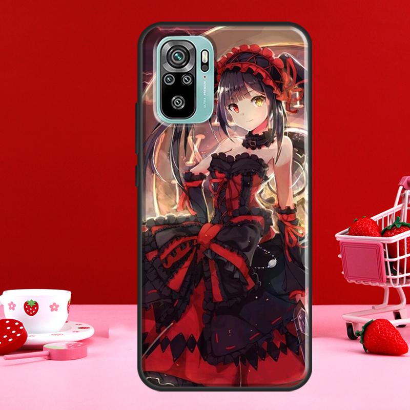 Date A Live Tokisaki Kurumi For Xiaomi Redmi Note 8 9 10 11 Pro Note 10S 9S 11S Case For Redmi 9 10 9T 9A 9C Coque