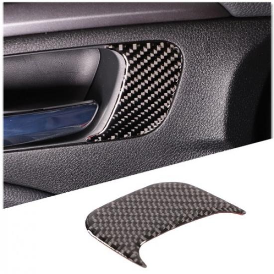 Carbon Fiber Driver Interior Handle Sticker Trim For Honda Pilot 2016-