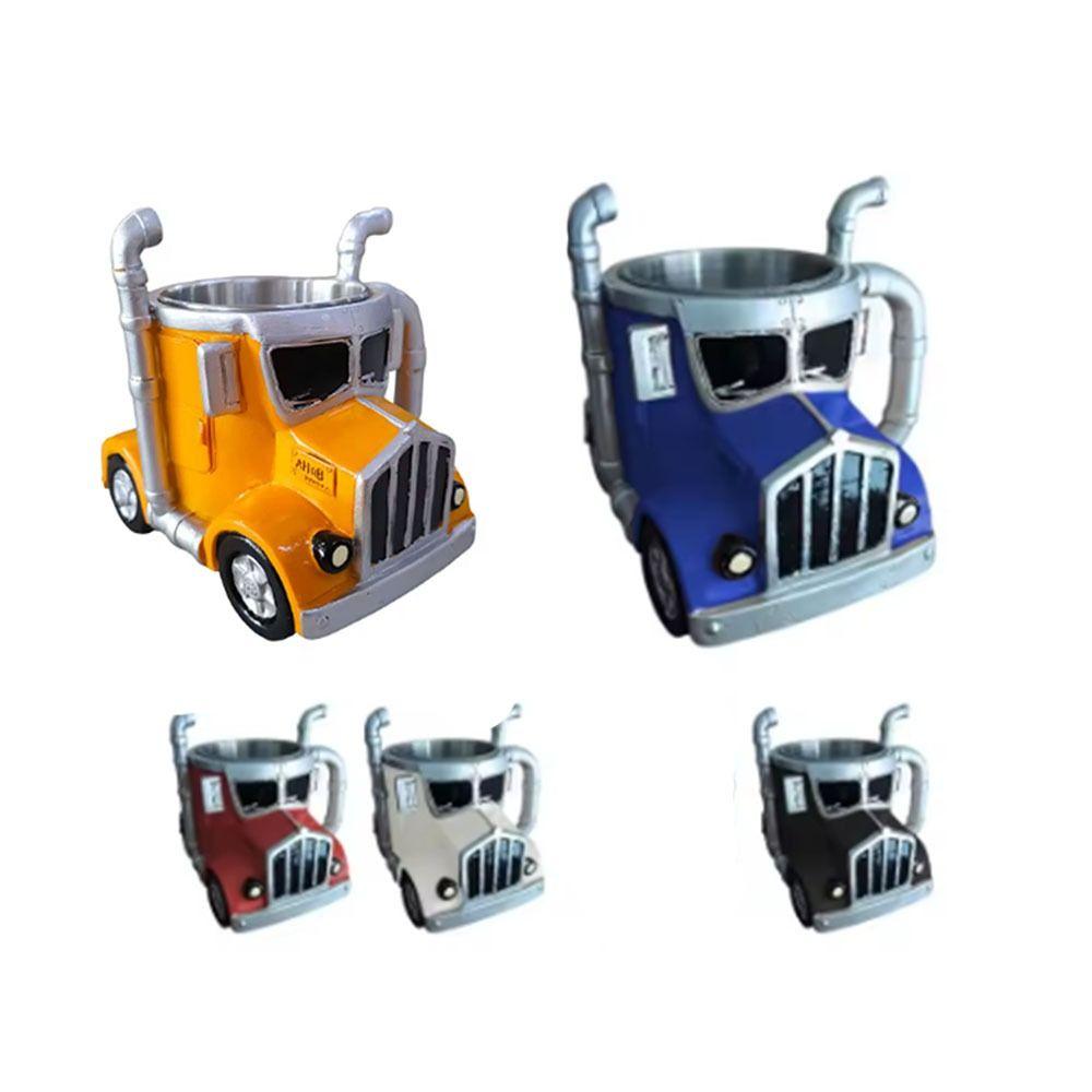 Semi-trailer Shaped Semi-Truck Coffee Mug Stainless Steel Coffee Cup  Car