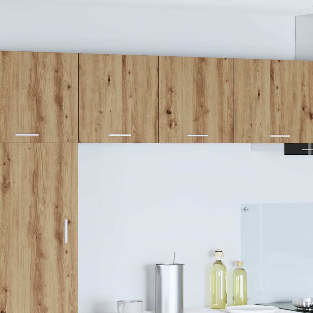 Wall Mounted Cabinet 2 Pcs Artisan Oak & White 40 X 31 X 40 Cm