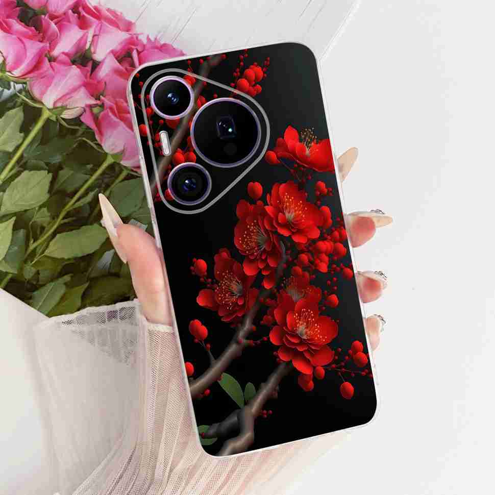 For Huawei Pura 70 Pro HBN-LX9 Case Luxurious Pattern Butterfly TPU Back Cover For Pura 70Pro+ 70 Pro Plus HBN-AL10 Phone Shell