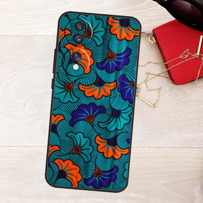 

African Wax Fabric Phone Case For Honor 90 70 50 Lite Magic 5 6 Pro X6 X7 X8 X9 X6a X7a X8a X9a X8b X9b Cover Honor X9a