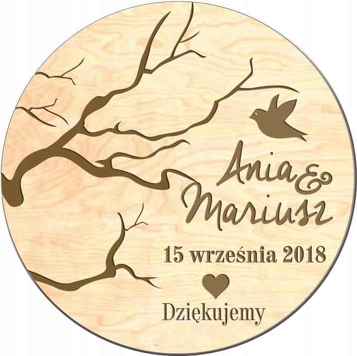 Podziękowanie dla gości ślub, wesele magnes mk14