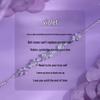 Exquisite S925 Sterling Silver Violet Bracelet for Women - Elegant Design, Perfect Gift for Best Friend or Girlfriend’s Birthday