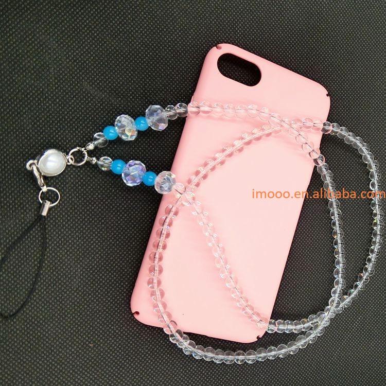 Factory Price Universal Mobile Phone Straps Hanging Rope Anti-lost Lanyard Hanging Neck Rope Beads Ornaments Colorful